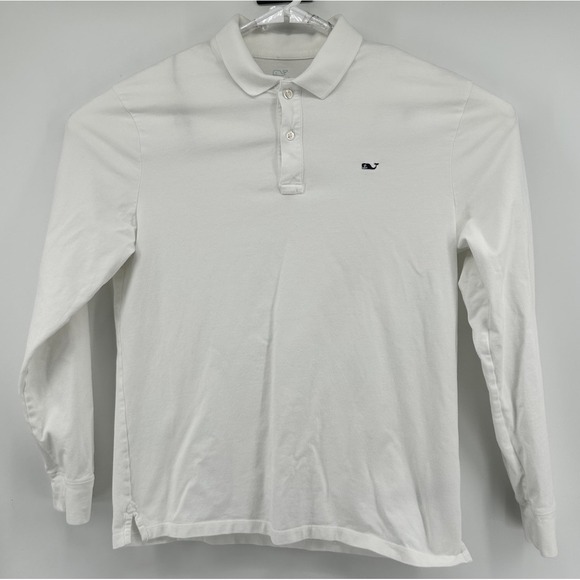 Vineyard Vines Other - Vineyard Vines Long Sleeve Polo Shirt White Men's Size Small